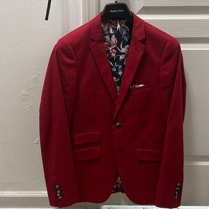 Paisley & Gray red suit jacket